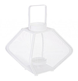 2x White Rhombus Lantern L.