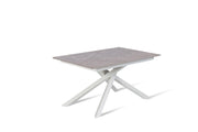 Extendable Table Anthracit-White 90 cm x 140- 190 cm H. 76 cm
