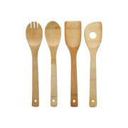 Set von 4 natürlichen Bambusküchenutensilien