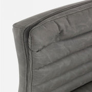 Dunkelgrauer Barhocker im Vintage Eco -Leder