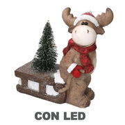 Renna Harz mit grauem Schlitten CM30x14H32