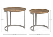 Set 2 Narvik Industrial Style Tische