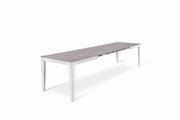 Extendable Table Anthracit-White 80 cm x 130-290 cm H. 76 cm