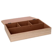 Rechteckig braune Holzbraune Box CM20X6X29