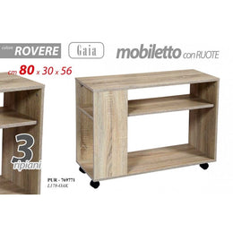 TV -Möbel mit Eichenradschwarm 80 x 30 x 56 h cm
