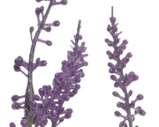 Lavendelplastikpflanze mit Topf