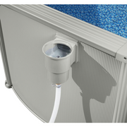 Rotonda über dem gemahlenen Schwimmbad Hydrium von 460 x 1220 cm Grau