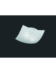 Signa cefoniera signa weißes Glas Dekors Signatur 40x40 cm Triobeleuchtung