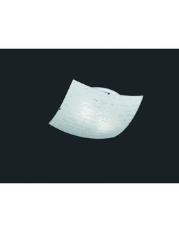 Signa cefoniera signa weißes Glas Dekors Signatur 40x40 cm Triobeleuchtung