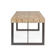 Garrett Urban Industrial Table mit Holzoberteil