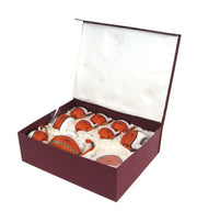 Tasse Setzen Sie den mit Teaple und Tinger 9 Stücke Orange und Keramikbambus