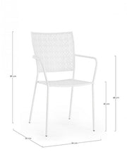 4x C-BR Lizette White Chair