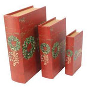 Ecopelle Book Box 1-3 Red Ghirlanda CM32X24H8