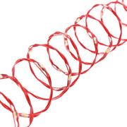 500 mikrolierte Kettenspule 25m Rot Metallkabel