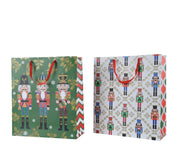 Rechteckige Geschenktüte mit Glitzer und 2 -Stück -Griff bei 16 x 42 x 48 cm