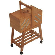 Portolavoro n.20 noce cm34xh47-57x20 c-r-Roote in Italien Buche hergestellt