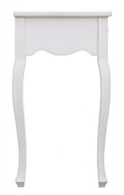 Mobile Konsole 2 Schubladen Weißholz Blanc CM 80 x 40 x 75