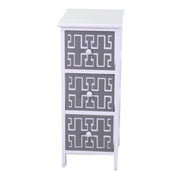 Gianna Cabinet Gianna Bianco Grey 3 Schubladen CM26X32H63