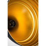 LEDA -Suspensionslampe ASZ1338 in schwarzer Metall -Effez