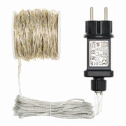 500 mikrolierte Kettenspule 25m heißes weißes transparentes Silberkabel