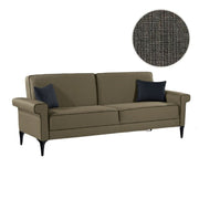 Silbera 2 -Seter -Sofa Bett grau Stoff Effez
