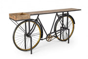 Tischkonsolul Design Fahrrad Retro Holzmetall