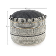 Cotton Pouf Tilak Alaskan Durchmesser 50x H35 cm