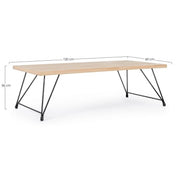 Vintage District 120x60x H36 cm Industrial Style Table