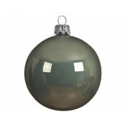 Pallina Weihnachtsball in hellgrünem Glas 8 cm