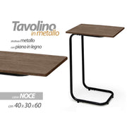 Servetto Walnut Doppel Tabelle 40 x 30 x 60 cm