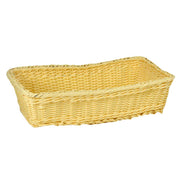 Korbausstellung polyrattan rechteckiger natürlicher CM40x20H10