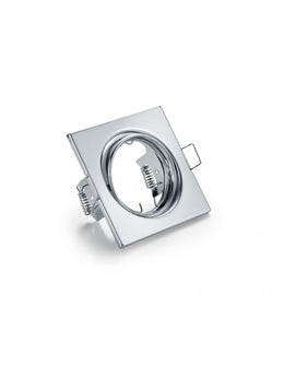 Quadratisch gebaut -in Spot Jura 1xgu10 Chrom 8x8 cm Triobeleuchtung