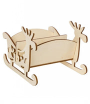 4x Basic Holzschlitten