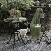 Paar grüner Mosaikstühle