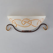 Schwarzes Eisenapparat Rostgold mit einem leichten 33x16x H13 cm beenden