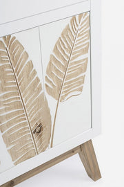 Kabinett 1 Anta 1 Schublade Folium in Naturholz 45x30x70h cm