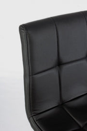 2x Bruce pu Nero Stuhlhocker