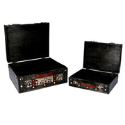 Holzkiste 1-2 rechteckig braunes CM36X29H17