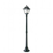 Lichterlampe im Aluminium der Stanze, transparente Glaslautsprecher, max. 210 mm Höhe, 230 -V -Stromversorgung, maximale Leistung 100 W Schwarz