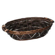 Cesta Wicker Oval Walnuss CM50/55x40H14