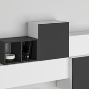 Tromen 260 cm ausgestattete Wand. Weiß Anthrazit MTV234474