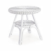Alliss White Table in Rattan D52