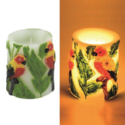 LED -Kerzenpapagei cmø8h10