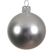 Silber Weihnachtskugel Ø6 cm