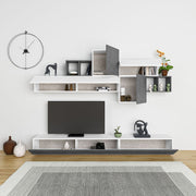 Tromen 260 cm ausgestattete Wand. Retro White Grey MTV234472 Effez