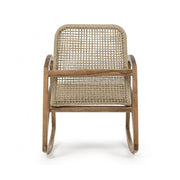 Dondolo Outdoor -Sessel in Holz -Holz Teaks Adelita 62x84x H86 cm