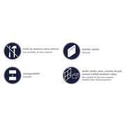 Transparente Kristallbox/grau H 30x31x31cm