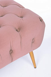 Rosa Pouf Möbelbank mit Beinen 103 x46x40h cm