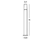 Outdoor -Lampe im sterben -cast -Aluminium mit Opaldiffusor - Abmessungen: 175 mm x 50 mm - Maximale Leistung: 25W Graphit