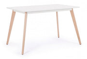 Michelangelo White Holz Tabelle 120 x 80 cm